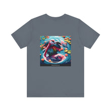 Load image into Gallery viewer, Aimerican Ads™ Brand Retail Fit Unisex Jersey Short Sleeve Tee - Featherin' Flamingo Edition
