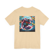 Load image into Gallery viewer, Aimerican Ads™ Brand Retail Fit Unisex Jersey Short Sleeve Tee - Featherin' Flamingo Edition