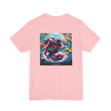Load image into Gallery viewer, Aimerican Ads™ Brand Retail Fit Unisex Jersey Short Sleeve Tee - Featherin' Flamingo Edition