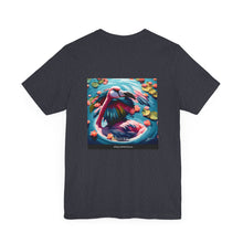 Load image into Gallery viewer, Aimerican Ads™ Brand Retail Fit Unisex Jersey Short Sleeve Tee - Featherin' Flamingo Edition