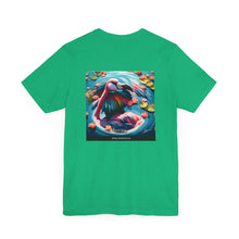 Load image into Gallery viewer, Aimerican Ads™ Brand Retail Fit Unisex Jersey Short Sleeve Tee - Featherin' Flamingo Edition
