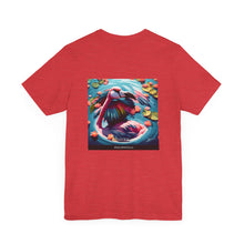 Load image into Gallery viewer, Aimerican Ads™ Brand Retail Fit Unisex Jersey Short Sleeve Tee - Featherin' Flamingo Edition