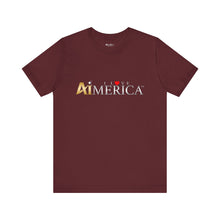 Load image into Gallery viewer, I Love Aimerica™ Brand Retail Fit Unisex Jersey Short Sleeve Tee