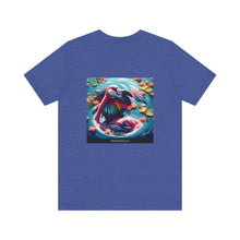 Load image into Gallery viewer, Aimerican Ads™ Brand Retail Fit Unisex Jersey Short Sleeve Tee - Featherin' Flamingo Edition