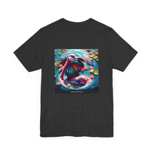 Load image into Gallery viewer, Aimerican Ads™ Brand Retail Fit Unisex Jersey Short Sleeve Tee - Featherin' Flamingo Edition