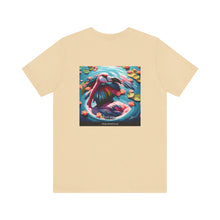 Load image into Gallery viewer, Aimerican Ads™ Brand Retail Fit Unisex Jersey Short Sleeve Tee - Featherin' Flamingo Edition