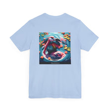 Load image into Gallery viewer, Aimerican Ads™ Brand Retail Fit Unisex Jersey Short Sleeve Tee - Featherin' Flamingo Edition