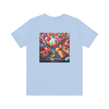 Load image into Gallery viewer, Aimerican Ads™ Brand Retail Fit Unisex Jersey Short Sleeve Tee - The Village Balloons Edition