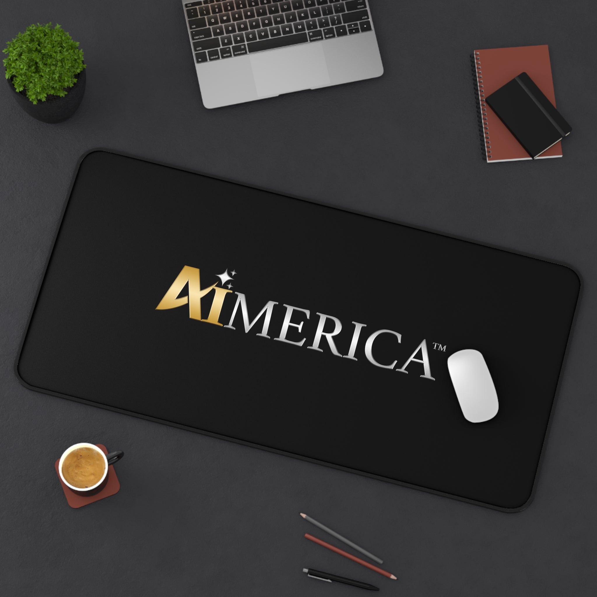 Aimerica™ Brand Desk Mat - Mouse Pad - [Black]