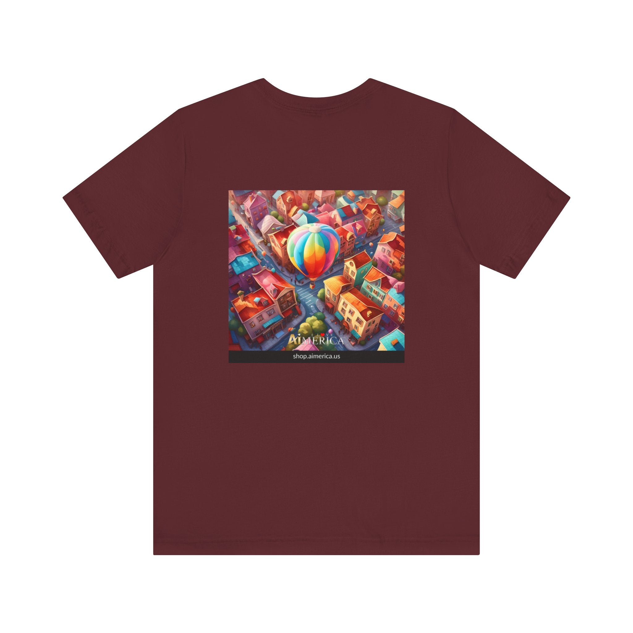 Aimerican Ads™ Brand Retail Fit Unisex Jersey Short Sleeve Tee - The Village Balloons Edition