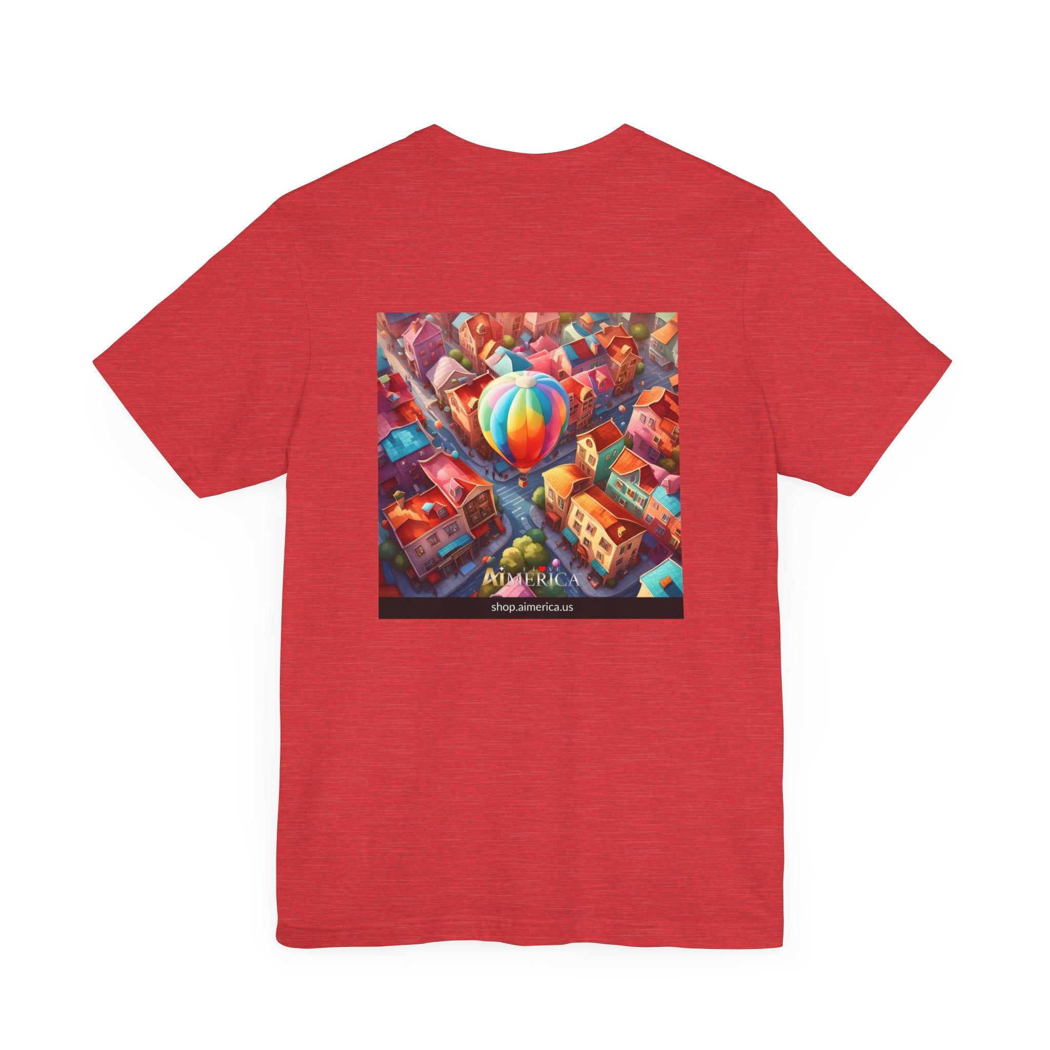 Aimerican Ads™ Brand Retail Fit Unisex Jersey Short Sleeve Tee - The Village Balloons Edition
