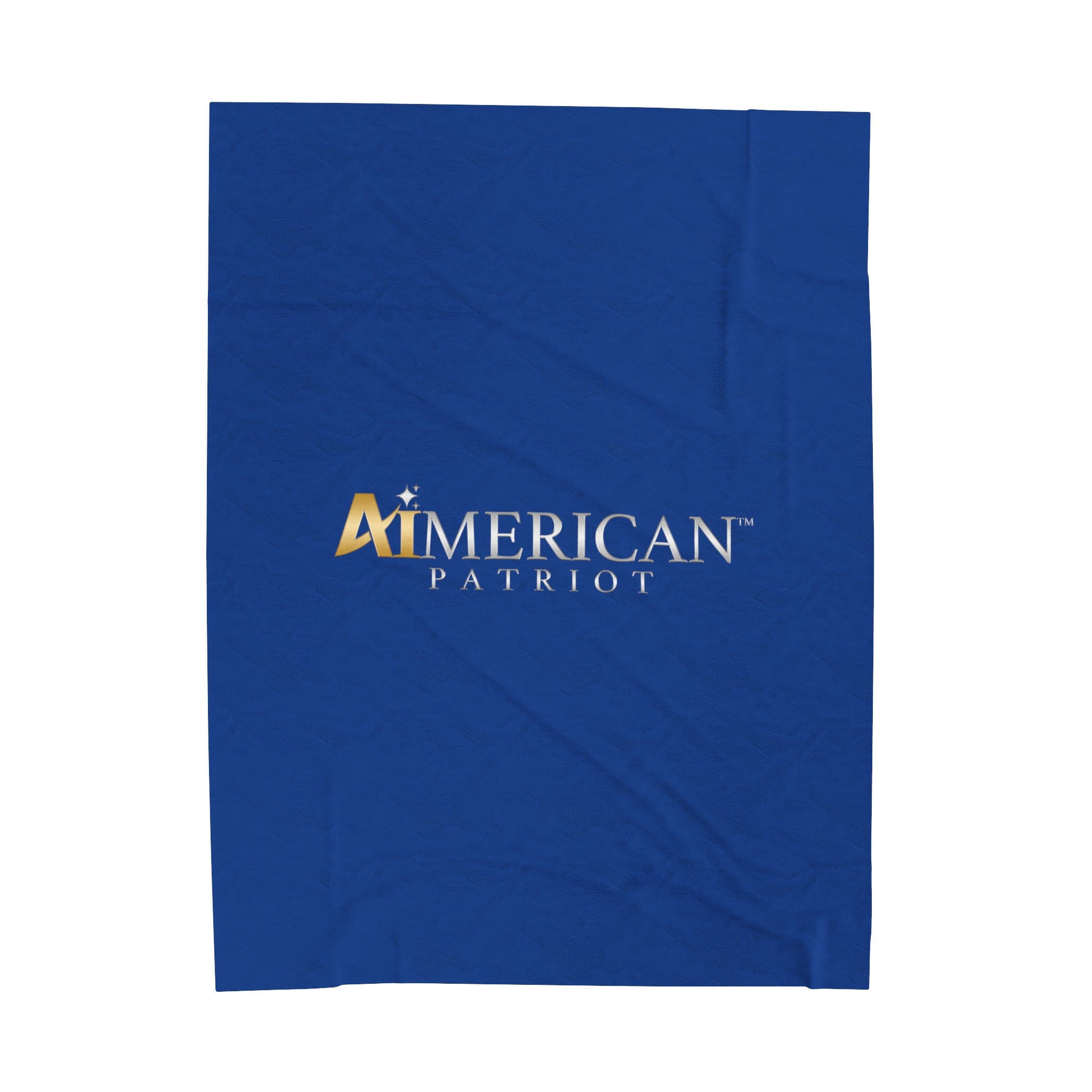 Aimerican Patriot™ Brand Velveteen Plush Blanket - [Dark Blue]