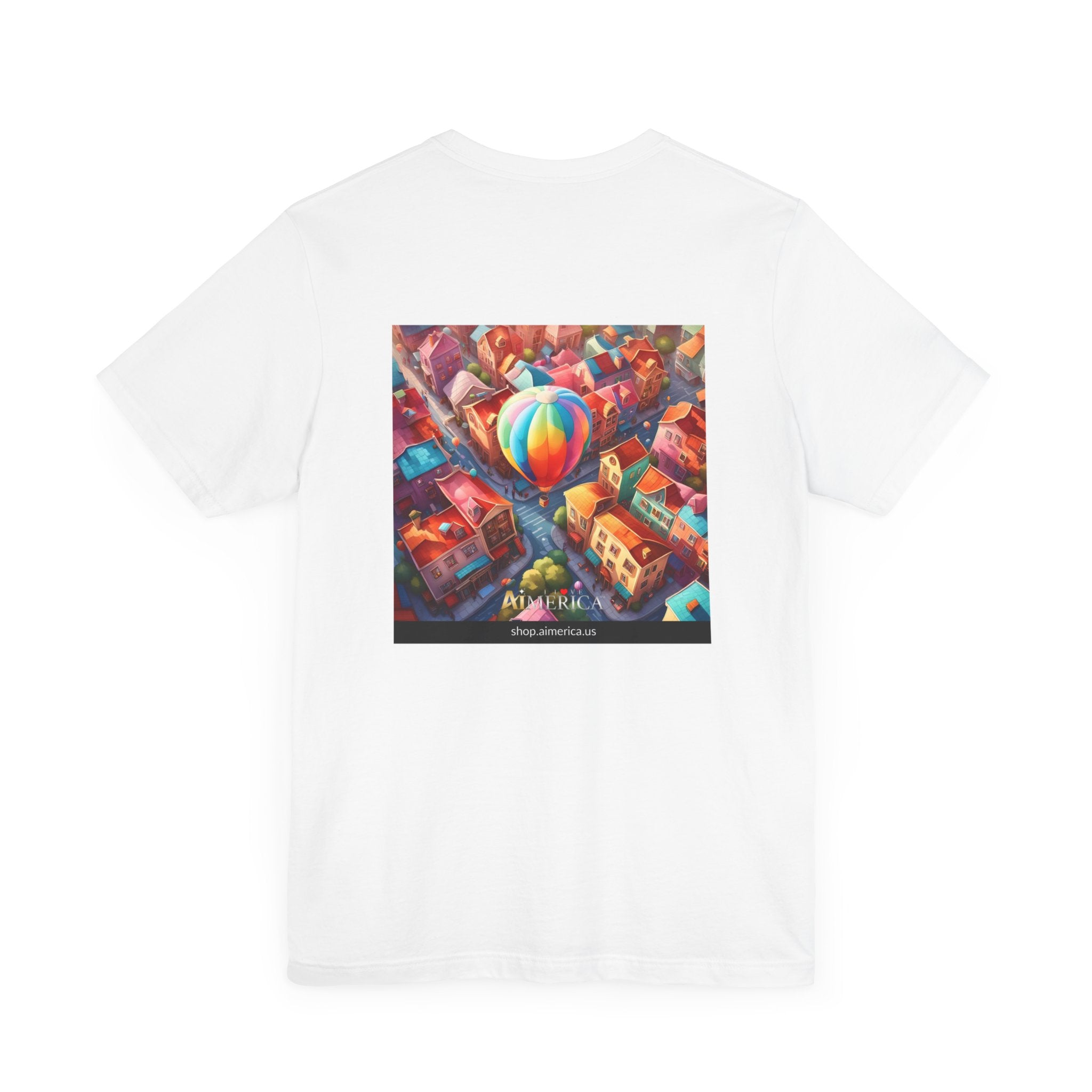 Aimerican Ads™ Brand Retail Fit Unisex Jersey Short Sleeve Tee - The Village Balloons Edition