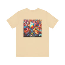 Load image into Gallery viewer, Aimerican Ads™ Brand Retail Fit Unisex Jersey Short Sleeve Tee - The Village Balloons Edition
