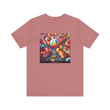 Load image into Gallery viewer, Aimerican Ads™ Brand Retail Fit Unisex Jersey Short Sleeve Tee - The Village Balloons Edition
