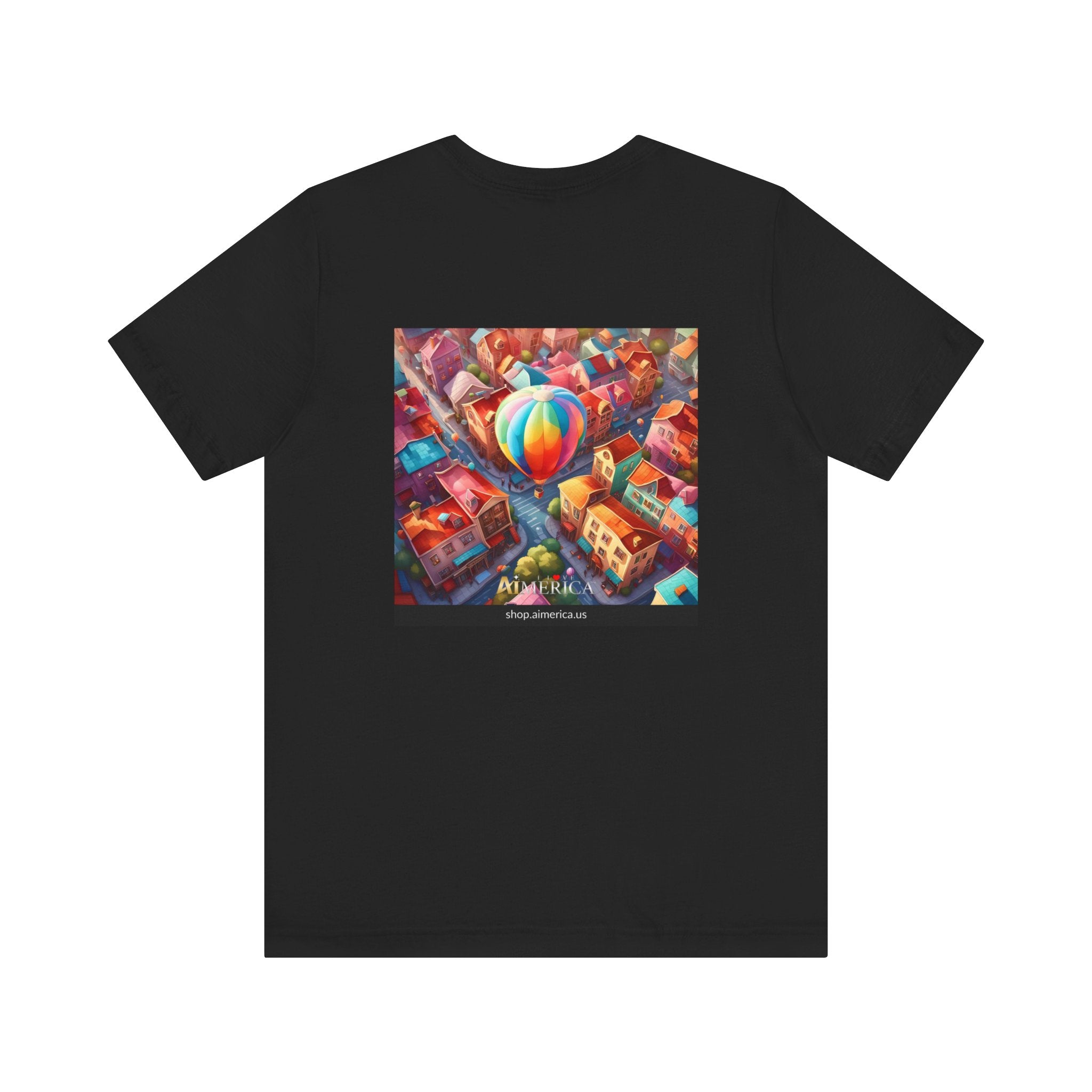Aimerican Ads™ Brand Retail Fit Unisex Jersey Short Sleeve Tee - The Village Balloons Edition