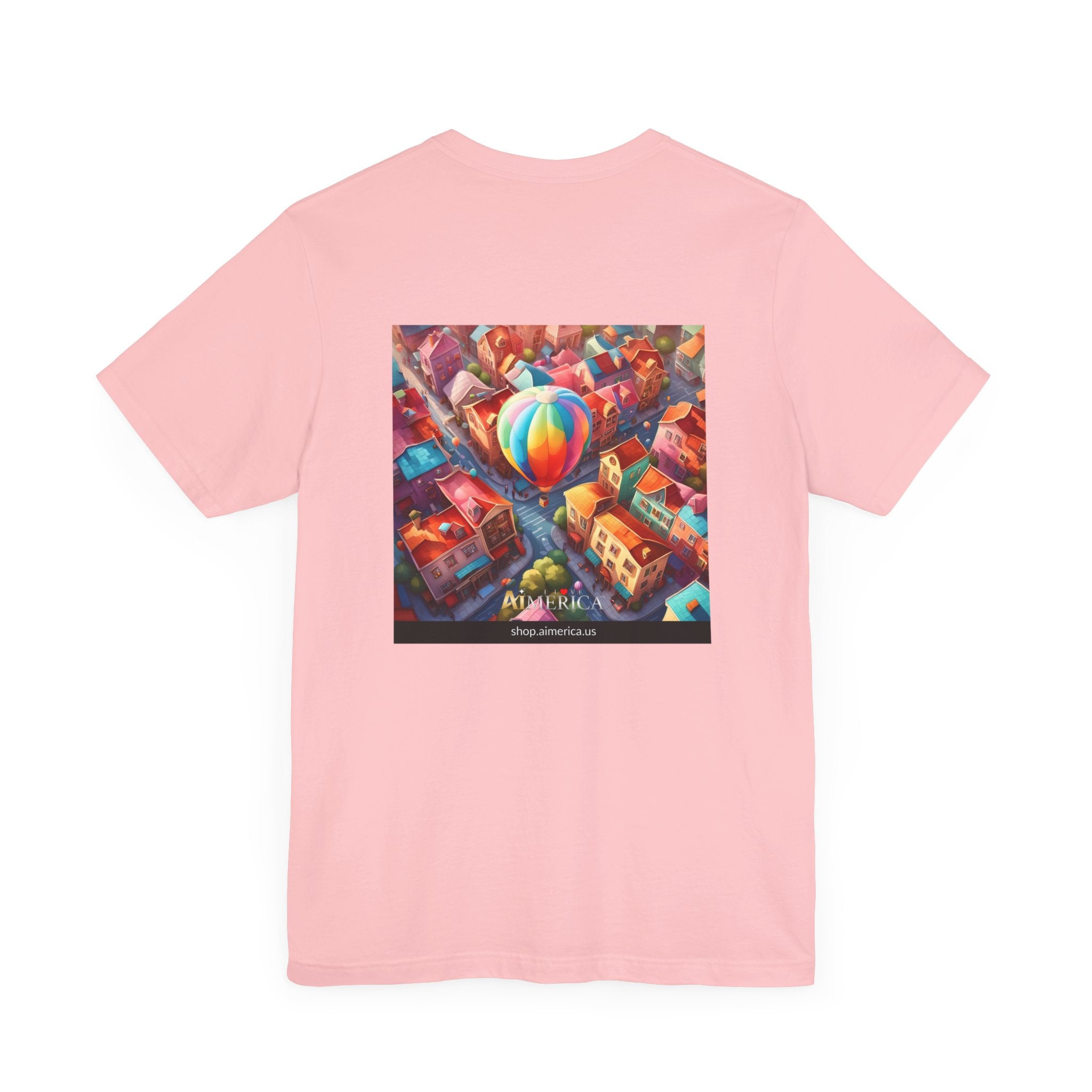 Aimerican Ads™ Brand Retail Fit Unisex Jersey Short Sleeve Tee - The Village Balloons Edition