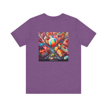 Load image into Gallery viewer, Aimerican Ads™ Brand Retail Fit Unisex Jersey Short Sleeve Tee - The Village Balloons Edition
