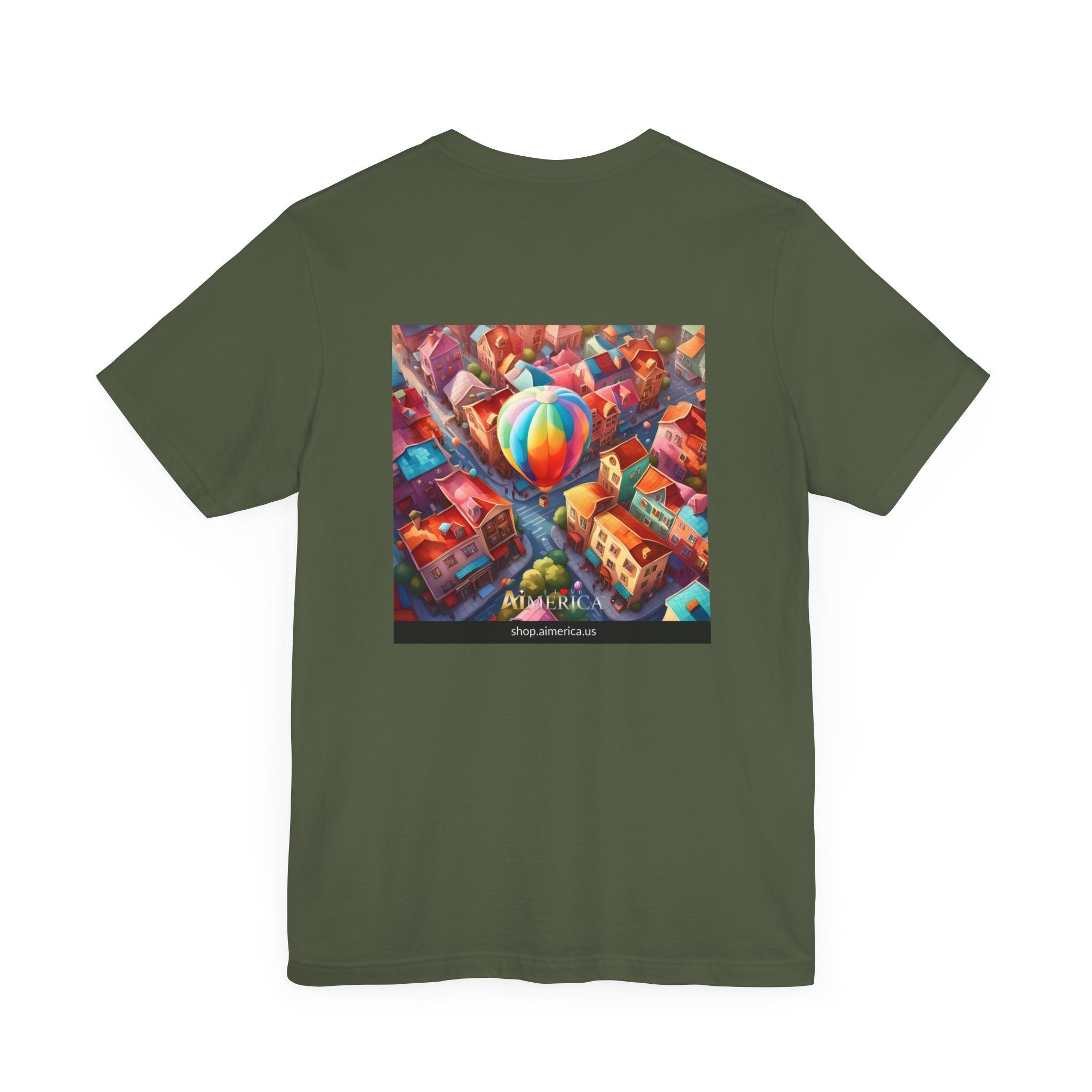 Aimerican Ads™ Brand Retail Fit Unisex Jersey Short Sleeve Tee - The Village Balloons Edition