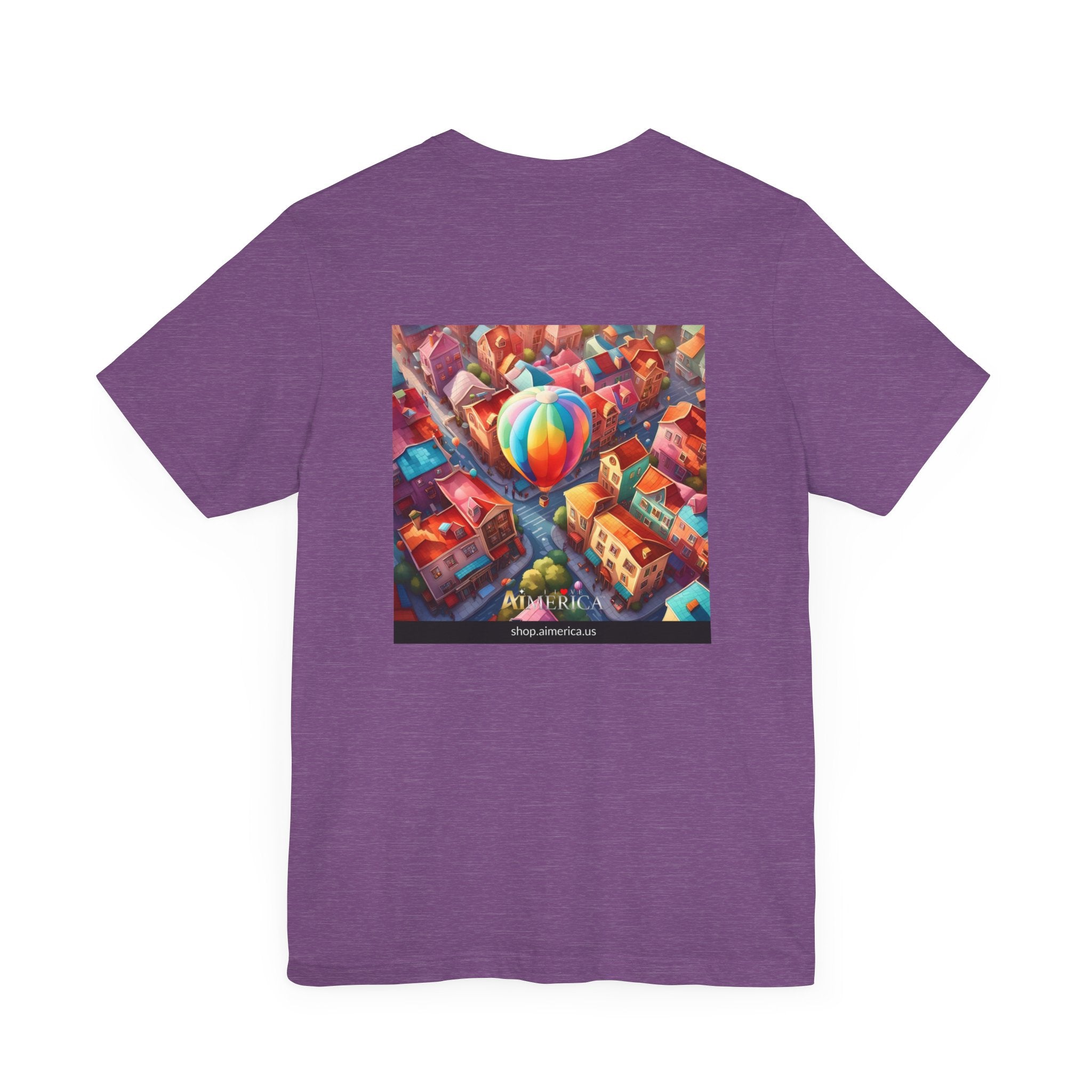Aimerican Ads™ Brand Retail Fit Unisex Jersey Short Sleeve Tee - The Village Balloons Edition
