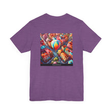Load image into Gallery viewer, Aimerican Ads™ Brand Retail Fit Unisex Jersey Short Sleeve Tee - The Village Balloons Edition

