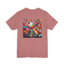 Load image into Gallery viewer, Aimerican Ads™ Brand Retail Fit Unisex Jersey Short Sleeve Tee - The Village Balloons Edition
