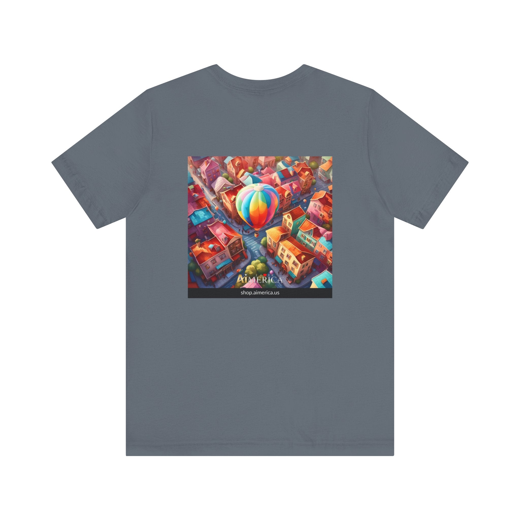 Aimerican Ads™ Brand Retail Fit Unisex Jersey Short Sleeve Tee - The Village Balloons Edition