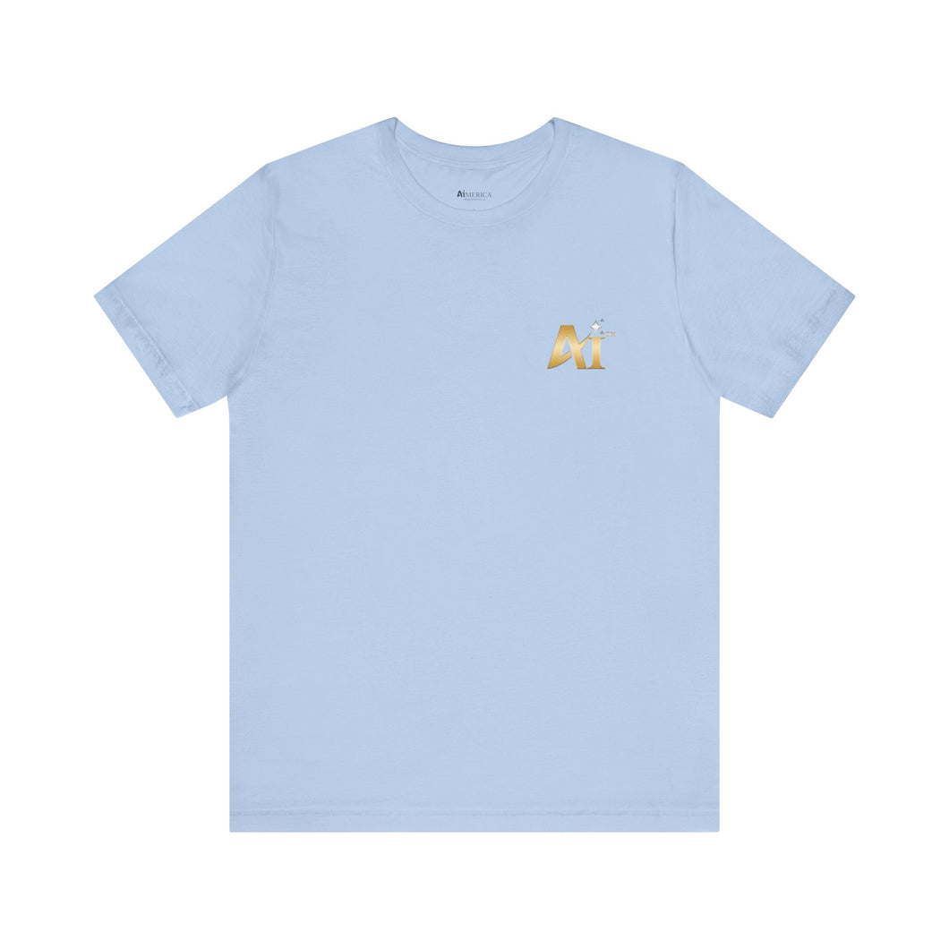 Aimerican™ Brand Retail Fit Unisex Jersey Short Sleeve Tee - AI Logo Only