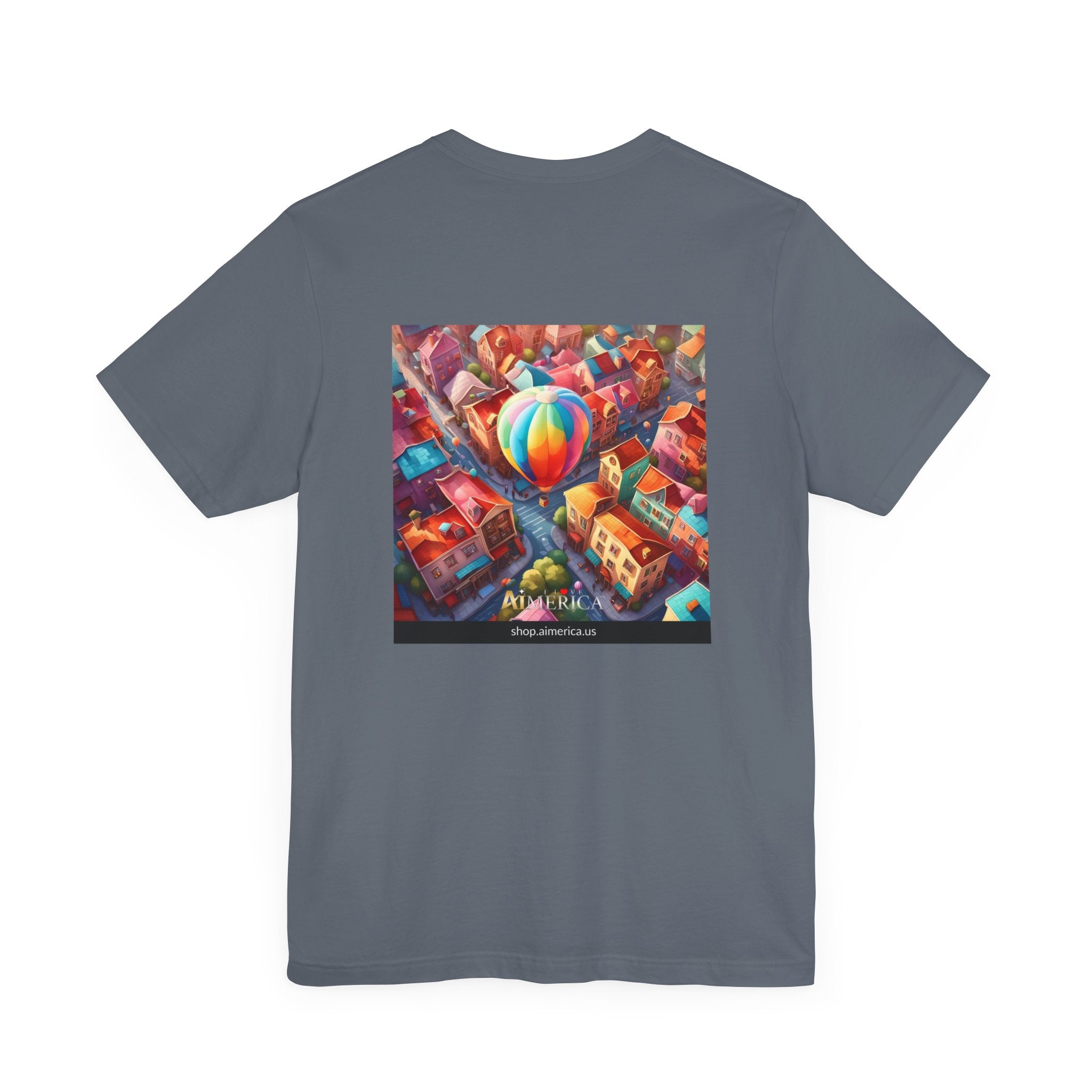 Aimerican Ads™ Brand Retail Fit Unisex Jersey Short Sleeve Tee - The Village Balloons Edition