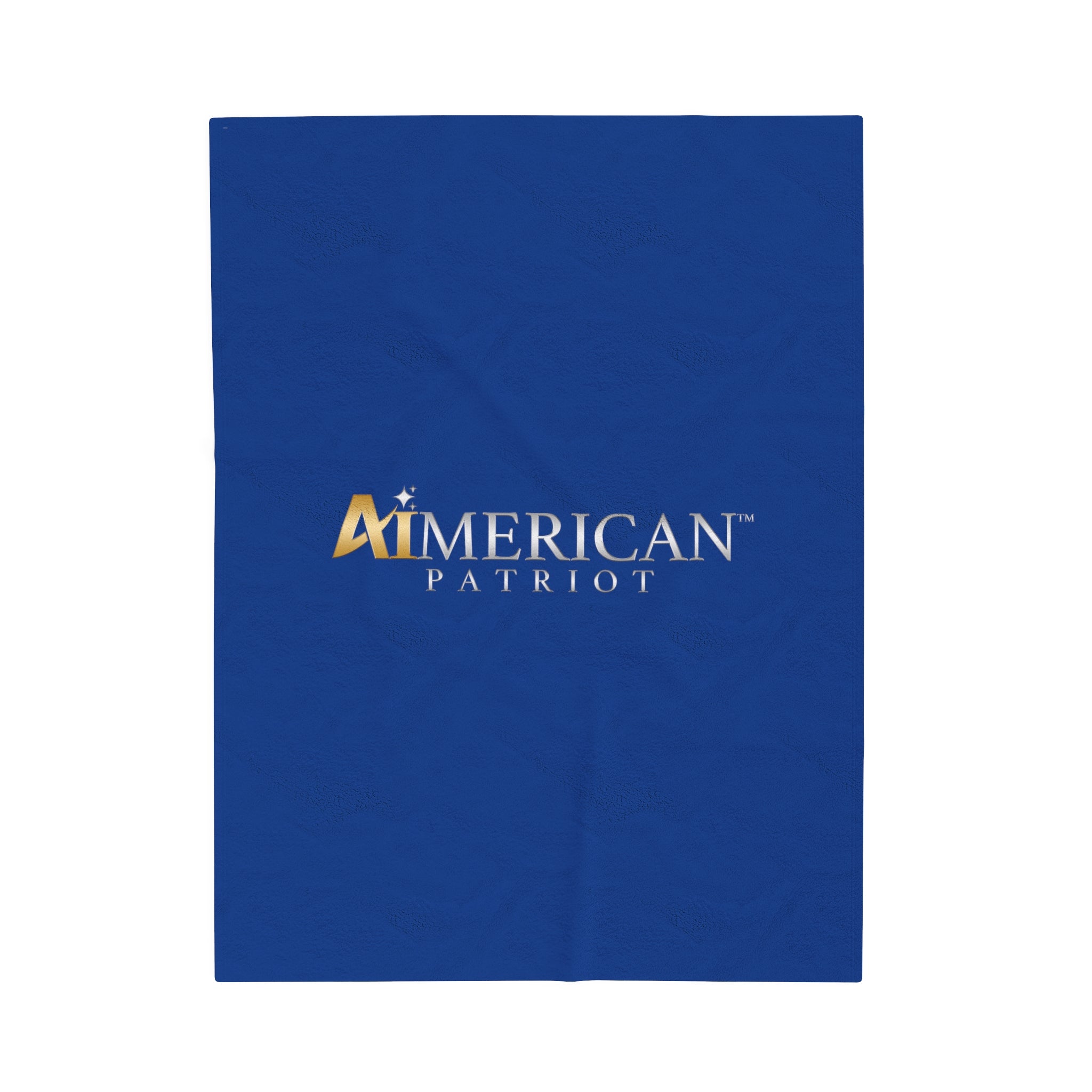 Aimerican Patriot™ Brand Velveteen Plush Blanket - [Dark Blue]