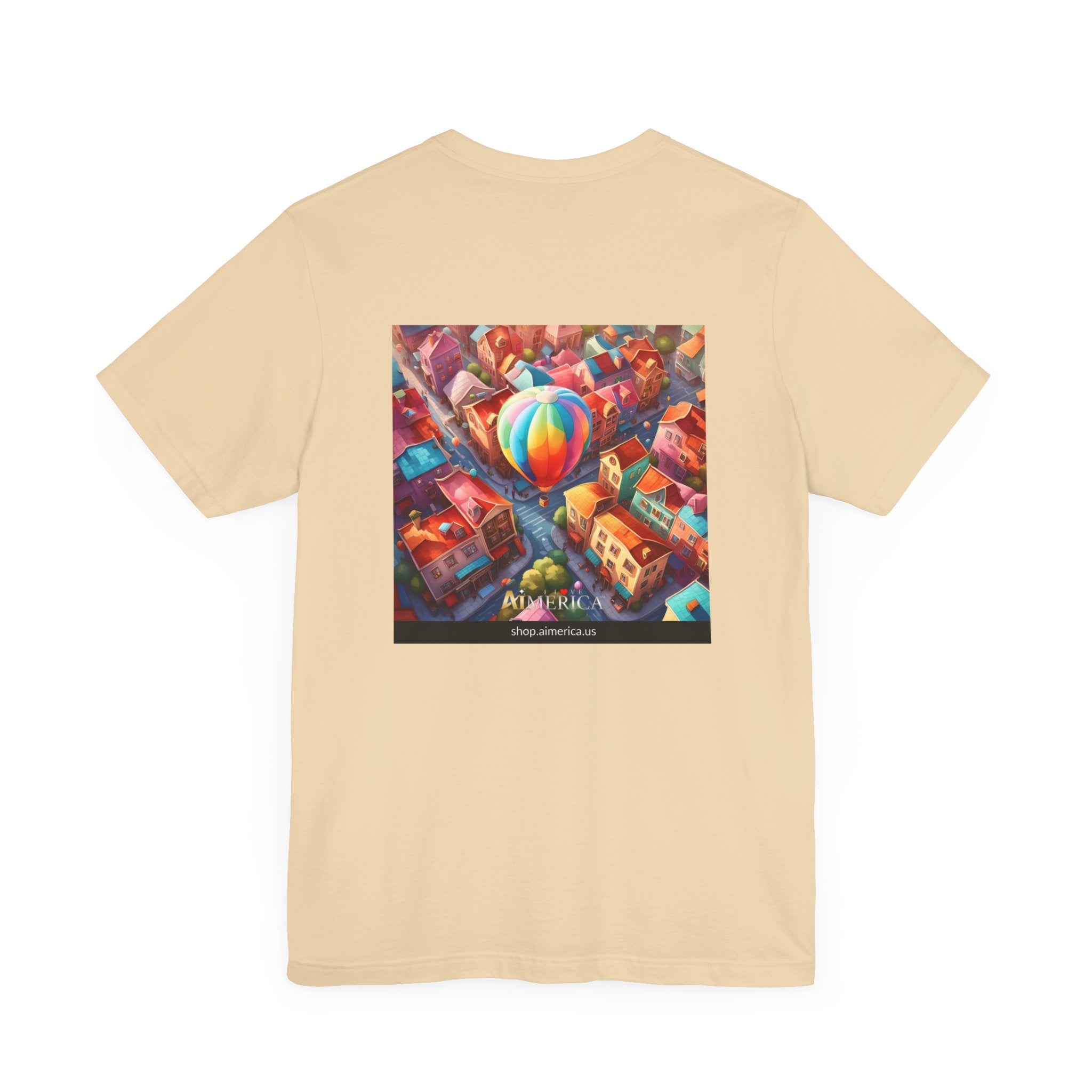 Aimerican Ads™ Brand Retail Fit Unisex Jersey Short Sleeve Tee - The Village Balloons Edition