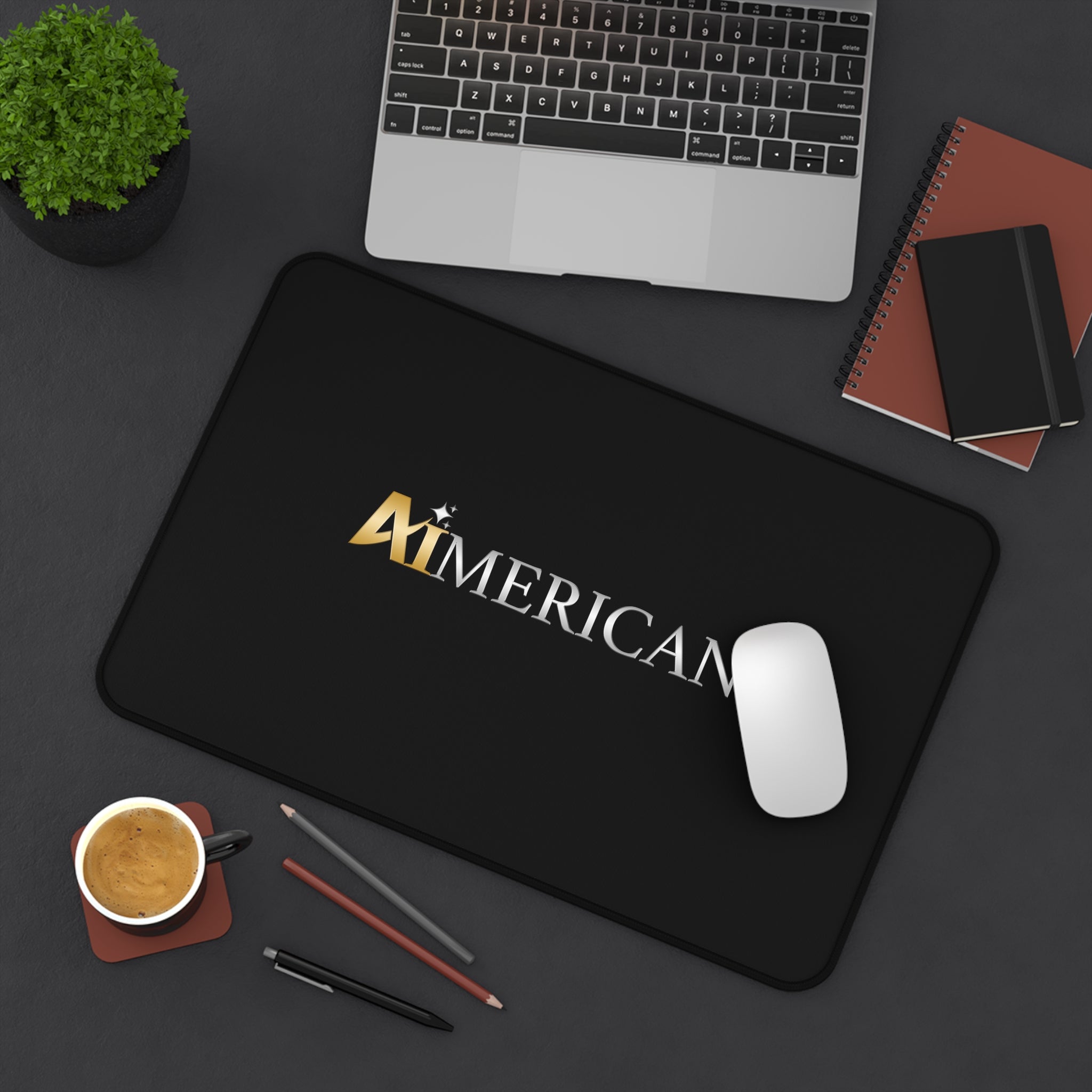 Aimerican™ Brand Desk Mat - Mouse Pad - [Black]