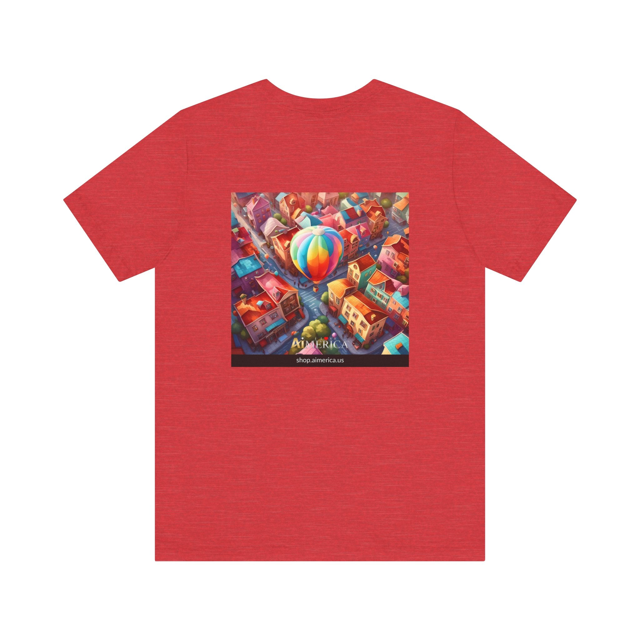 Aimerican Ads™ Brand Retail Fit Unisex Jersey Short Sleeve Tee - The Village Balloons Edition