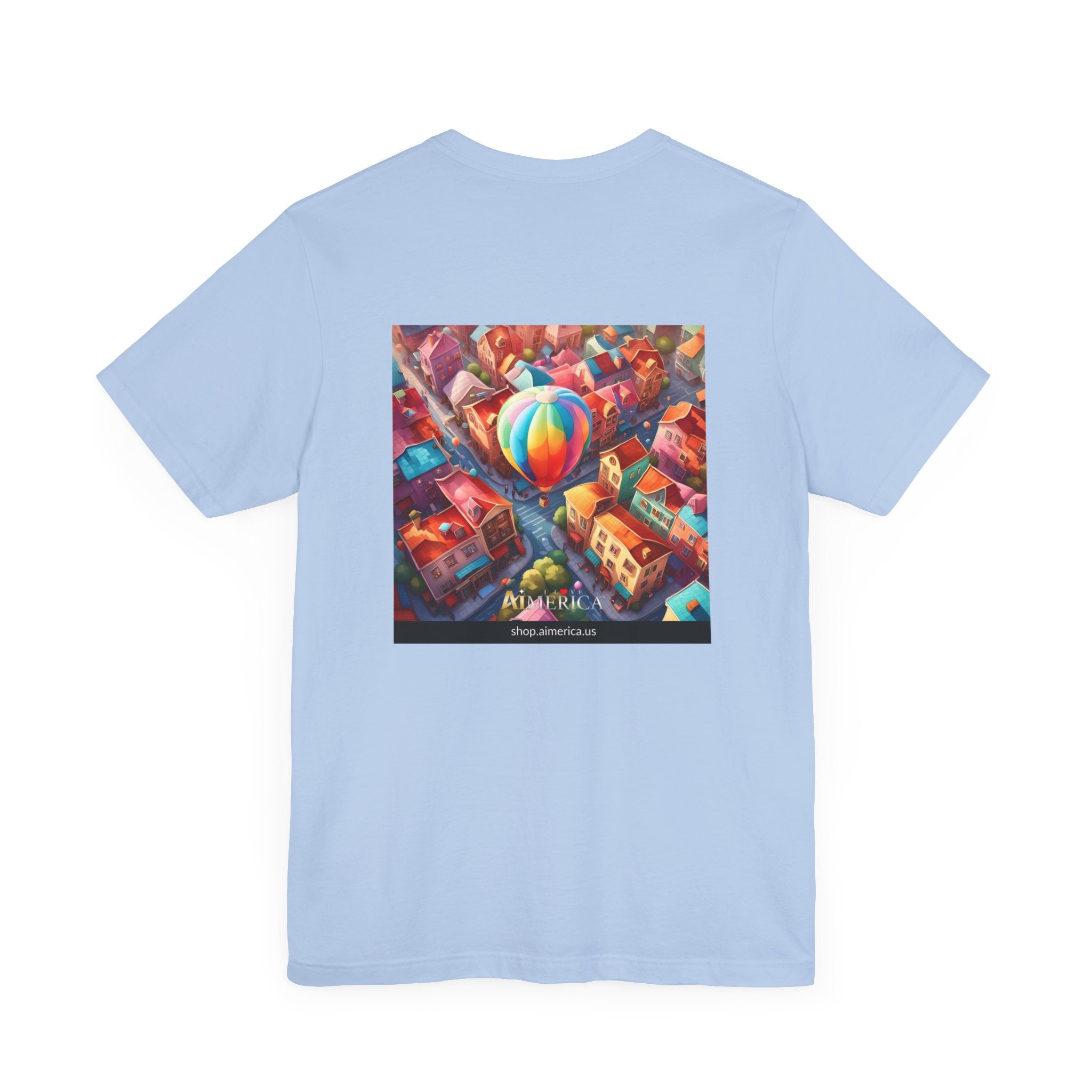 Aimerican Ads™ Brand Retail Fit Unisex Jersey Short Sleeve Tee - The Village Balloons Edition