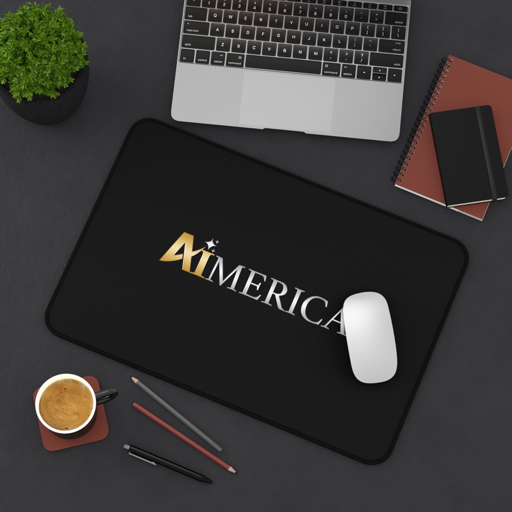 Aimerica™ Brand Desk Mat - Mouse Pad - [Black]