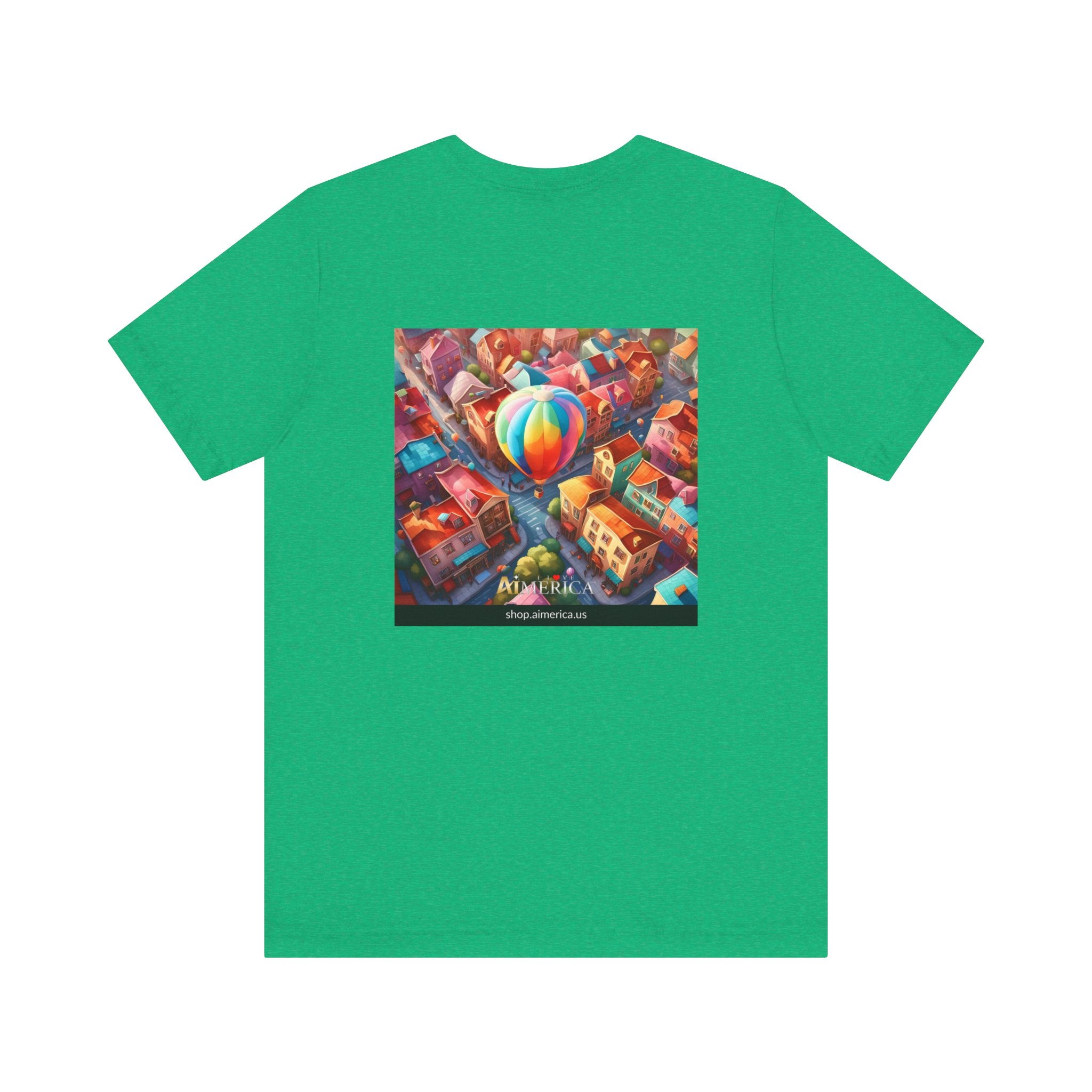 Aimerican Ads™ Brand Retail Fit Unisex Jersey Short Sleeve Tee - The Village Balloons Edition