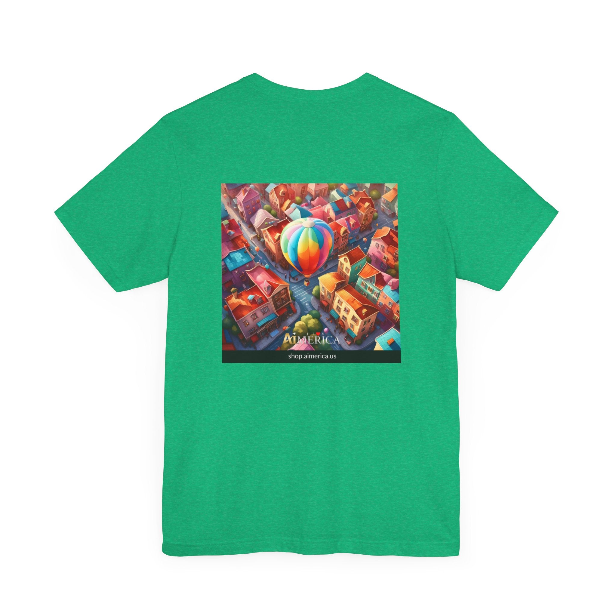 Aimerican Ads™ Brand Retail Fit Unisex Jersey Short Sleeve Tee - The Village Balloons Edition