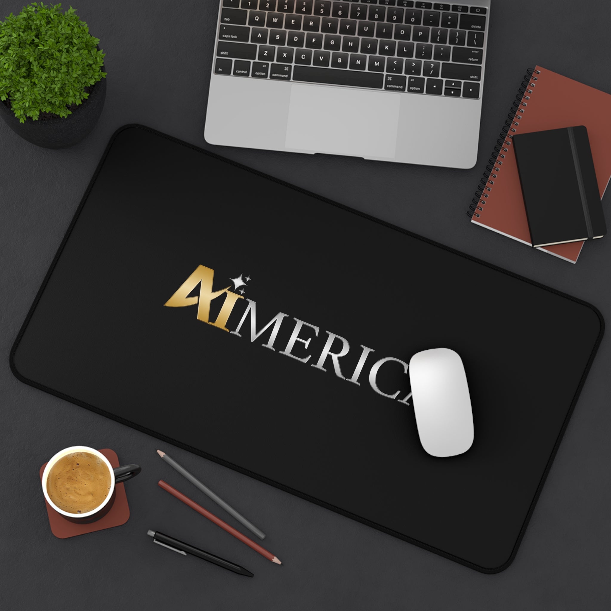 Aimerica™ Brand Desk Mat - Mouse Pad - [Black]