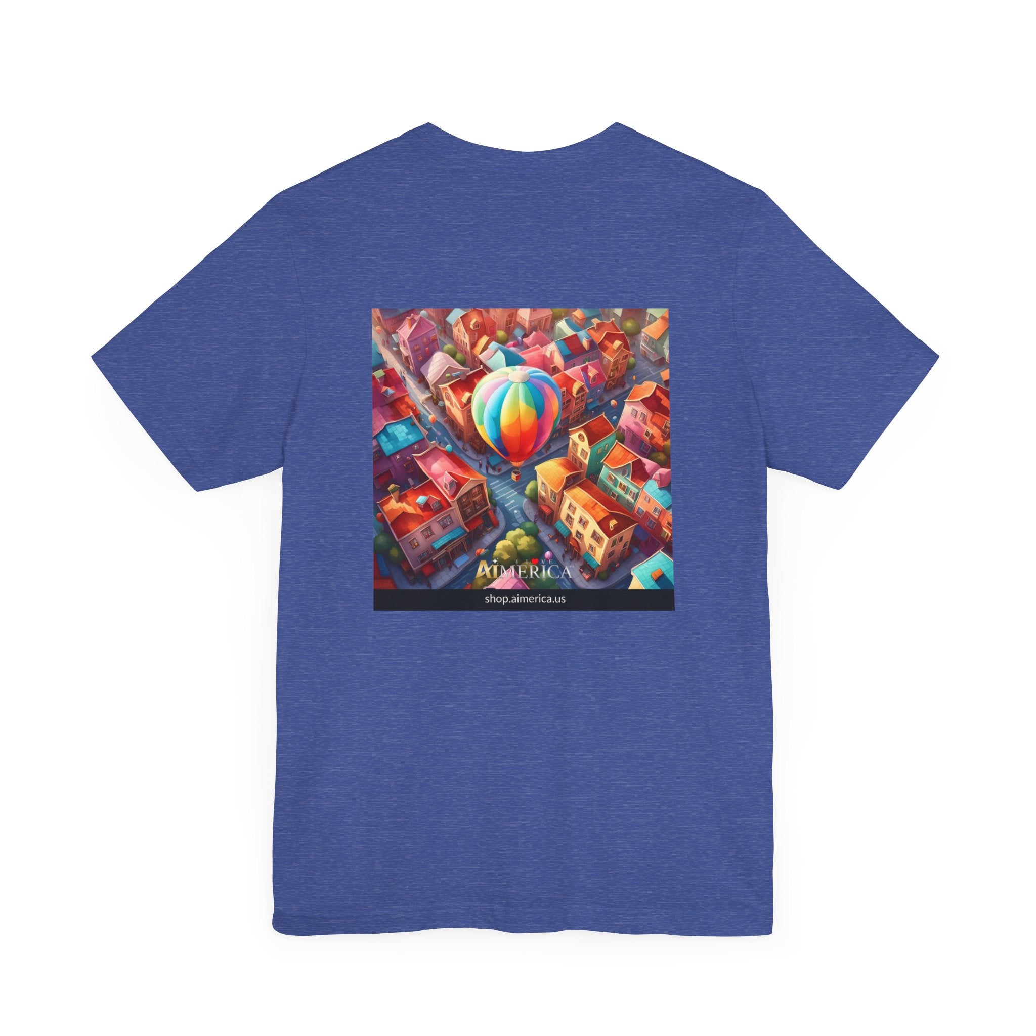 Aimerican Ads™ Brand Retail Fit Unisex Jersey Short Sleeve Tee - The Village Balloons Edition