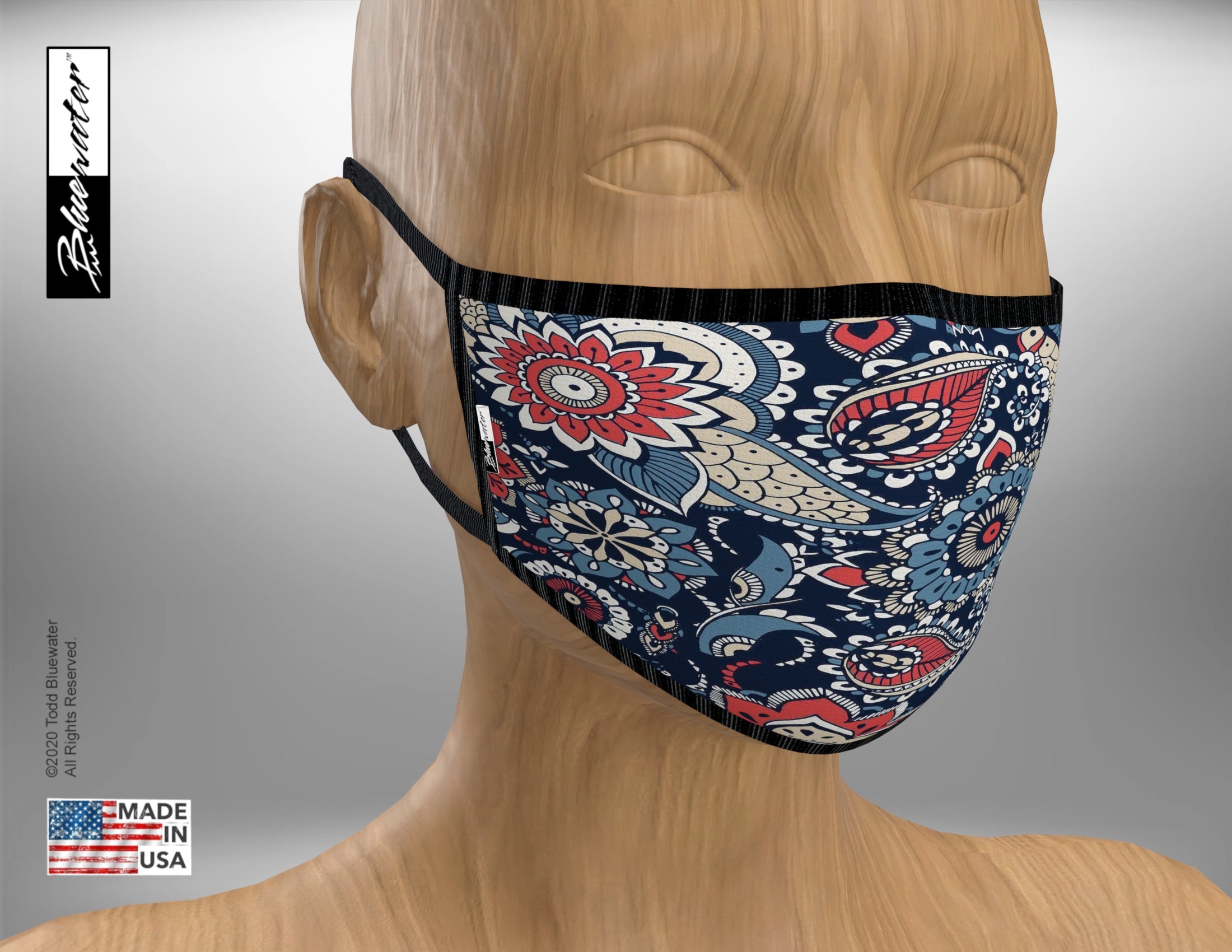 Face Mask Face Mask - Paisley-2 - TheBlueMall