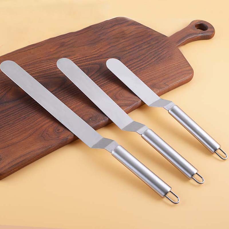 Stainless Steel Baking & Pastry Tools - Set of 3 Spatulas - TheBlueMall
