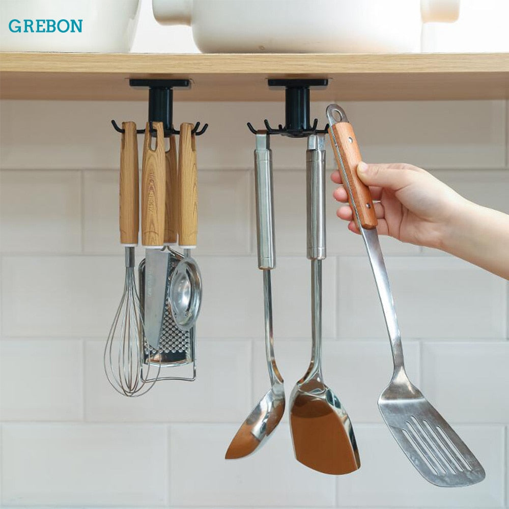 Kitchen Under-Cabinet Utensil Hangers - TheBlueMall