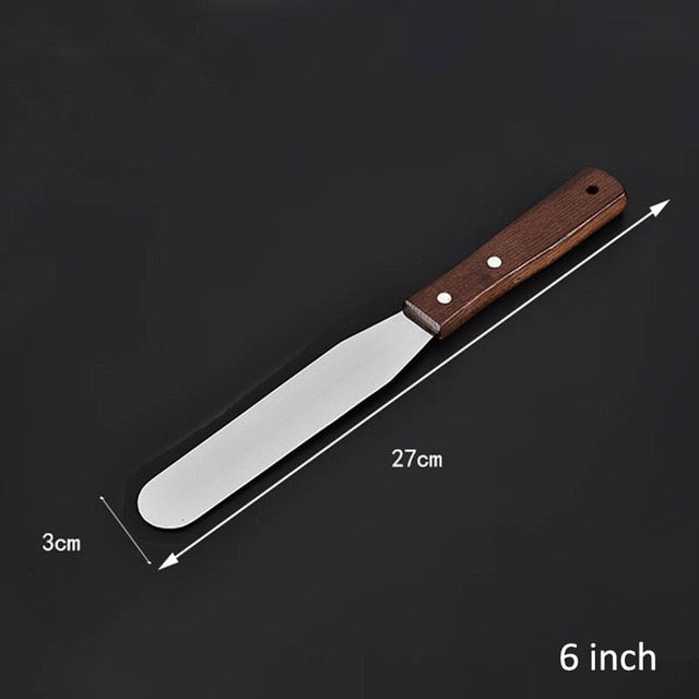 Stainless Steel Baking & Pastry Tools - Set of 3 Spatulas - TheBlueMall