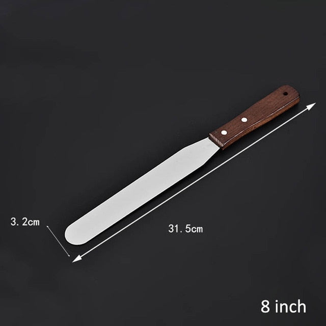 Stainless Steel Baking & Pastry Tools - Set of 3 Spatulas - TheBlueMall